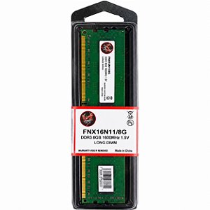 Memória Ram DDR3 8GB 1600Mhz FNX FNX16N11/8G Desktop