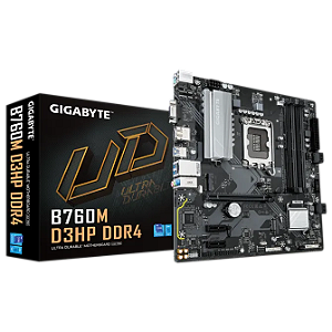 Placa-mãe Gigabyte B760m D3hp Ddr4 Socket 1700 Preta Preto