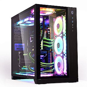 Gabinete Gamer Lian Li O11 Dynamic Preto E-ATX Vidro Tempera