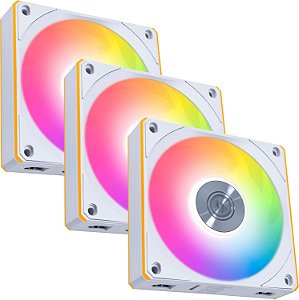 Kit 3 Fan120mm Lian Li Uni Cl Wireless ARGB Branco 12CL1W3W