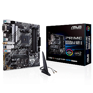 Placa Mãe Asus Prime B550M-A AC WiFi AM4 DDR4 M.2 PCIe 4.0