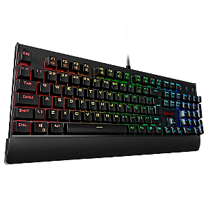 Teclado Mecânico Gamer Redragon Kala K557 RGB Switch Vermelho ABNT2