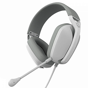 Headset Gamer PCYES Nyra White Ghost 40mm P2 Mic Destacável HGNYWG