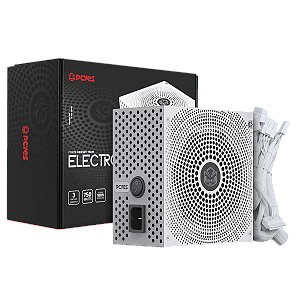 Fonte Gamer PCYes Electro V2 White Ghost 750W 80 Plus Bronze PFC Ativo