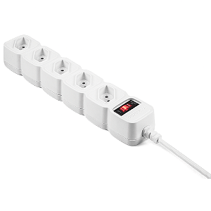 Protetor Eletrônico Intelbras EPE 205 5 Tomadas 1m Branco