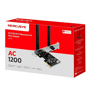 Adaptador PCIe Mercusys MA30E Wi-Fi AC1200 Bluetooth 5.0
