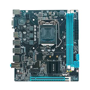 Placa-Mãe Bluecase BMBB75 LGA 1155 DDR3 M.2 NVMe SATA TPM 2.0 Micro-ATX OEM