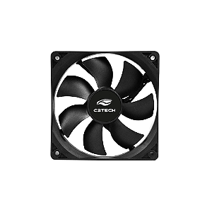 Cooler Fan Preta S/ Led 80mm Molex ou 3 Pinos - F7-50BK