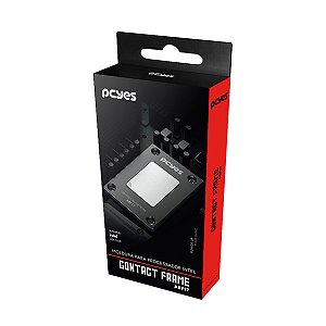 Contact Frame PCYES ABF17 Anti Empenamento para Intel LGA 1700 em Alumínio Preto