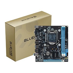 Placa-Mãe Bluecase BMBH81-G3HGU-M2 H81 LGA 1150 DDR3 16GB M.2 NVMe HDMI VGA Micro-ATX