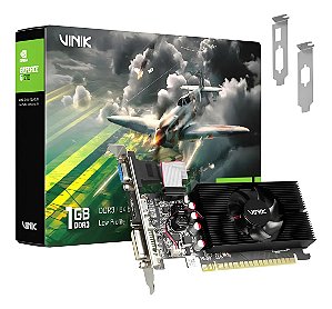Placa de Vídeo Vinik NVIDIA GeForce G210 1GB DDR3 64 Bits Low Profile HDMI DVI VGA - GPUVK2101GBLP0H2