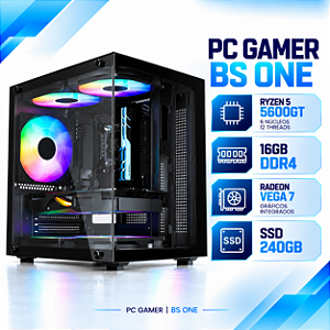 PC Gamer BS One AMD Ryzen 5 5600GT, 16GB DDR4, SSD 240GB