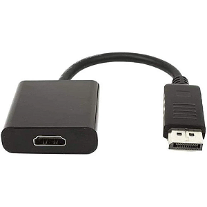 Cabo Adaptador Conversor DisplayPort Macho Para HDMI femea