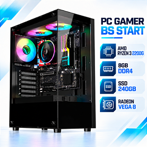 PC Gamer BS Start AMD Ryzen 3 2200G, 8GB DDR4, SSD 240GB