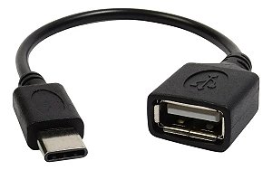 Cabo Adaptador OTG USB-C Macho para USB-A Fêmea Storm CBUS0026 15cm