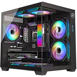 Gabinete Kalkan Midgard Digital Micro ATX Sem Fan KLK00085