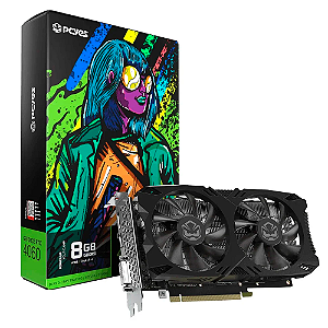 Placa de Vídeo PCYes GeForce RTX 4060 8GB GDDR6 128 Bits Dual Fan