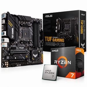 Kit Upgrade AMD Ryzen 7 5700, Placa-Mãe Tuf Gaming B550M-Plus
