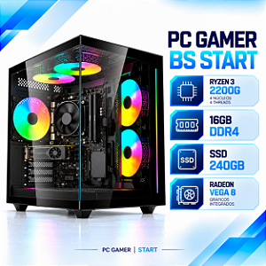 PC Gamer BS Start Ryzen 3 2200G, 16GB RAM, SSD 240GB