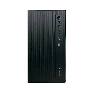 Gabinete Office C3Tech MT-36BK Mid Tower Preto com Fonte 200W e USB