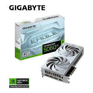 Placa de Vídeo Palit GeForce RTX 5060 Ti White OC 8GB GDDR7 128 Bits Branca