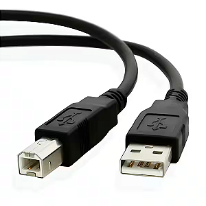 Cabo para Impressora USB A para USB B 1,5m MD9 8107 Preto