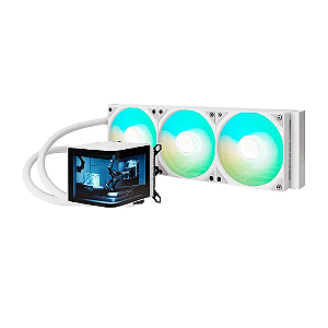 Water Cooler TRYX HOLO ARGB 360mm Branco com Tela Holográfica