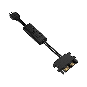 Controlador ARGB PCYes Light Beam 5V 3 Pinos SATA PLB1ARGB