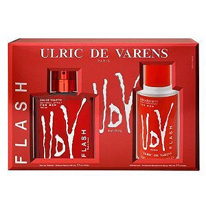 Kit Ulric de Varens UDV Flash Eau de Toilette - For Men 100 ml  + Desodorante 150 ml