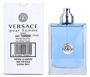 TESTER POUR HOMME VERSACE EAU DE TOILETTE PERFUME MASCULINO-100ml