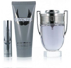 KIt Invictus Paco Rabanne Eau de Toilette 100ml + Miniatura 5ml + Gel de Banho 100ml