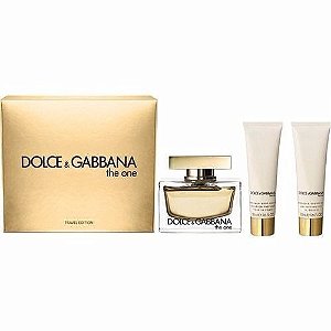 Kit The One Dolce&Gabbana - Eau de Parfum 75 ml + Loção Corporal 50 ml + Gel de Banho 50 ml