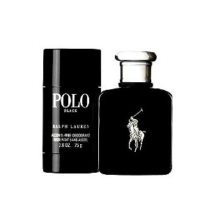 Kit Polo Black  Ralph Lauren Eau de Toilette 125 ml + Desodorante 75g