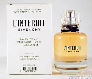 Tester L’interdit Eau de Parfum Givenchy - Perfume Feminino 80 ml