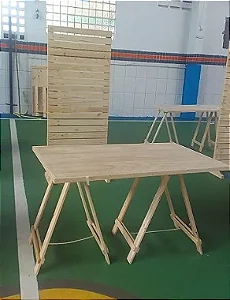 Aluguel de Kit Expositor com mesa e painel de paletes