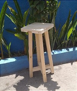 Aluguel de Banco de Madeira - Banqueta Alta