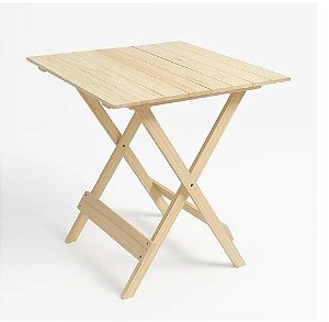 Aluguel de Mesa de Madeira Dobrável 70x70