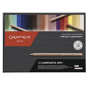 Lápis de Cor Caran d'Ache Luminance Retrato - 20 Cores