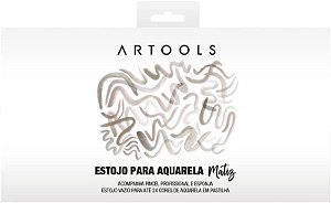 Estojo Vazio de Aquarela em Pastilha Matiz Artools - Comporta 24 Cores
