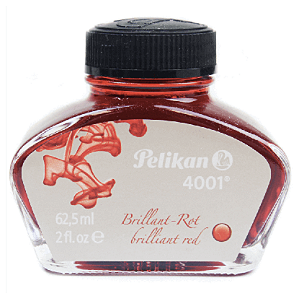 Tinta para Caneta Tinteiro 4001 Pelikan 62,5ml - Vermelho