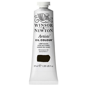 Tinta Óleo Artist Winsor & Newton 37ml Série 1 - Lamp Black (337)