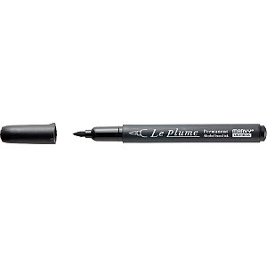 Caneta Marcador Le Plume PRETO-N910 Permanente Ponta Pincel/Brush