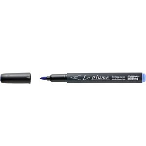 Caneta Marcador Le Plume AZUL SALVIA-BV726 Permanente Ponta Pincel/Brush