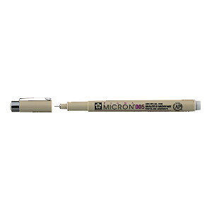 Caneta Marcador Pigma Micron CINZA LIGHT COOL 0.05 mm Tinta Nankin Permanente