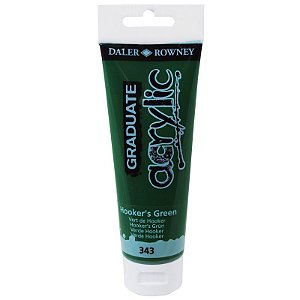 Tinta Acrílica Graduate 120ml Daler Rowney - Verde Hooker (343)