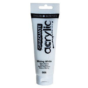 Tinta Acrílica Graduate 120ml Daler Rowney - Mixing Branco (006)