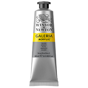 Tinta Acrílica Galeria Winsor & Newton 60ml - Silver (617)