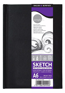 Caderno Sketch Canson Simply Daler Rowney - 100g A6 54 Folhas