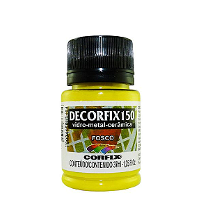 Tinta Decorfix 150 Fosco - 302 Amarelo Limão (37ml)