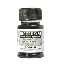 Tinta Decorfix 150º Para Canetar - 321 Preto (37 ml)